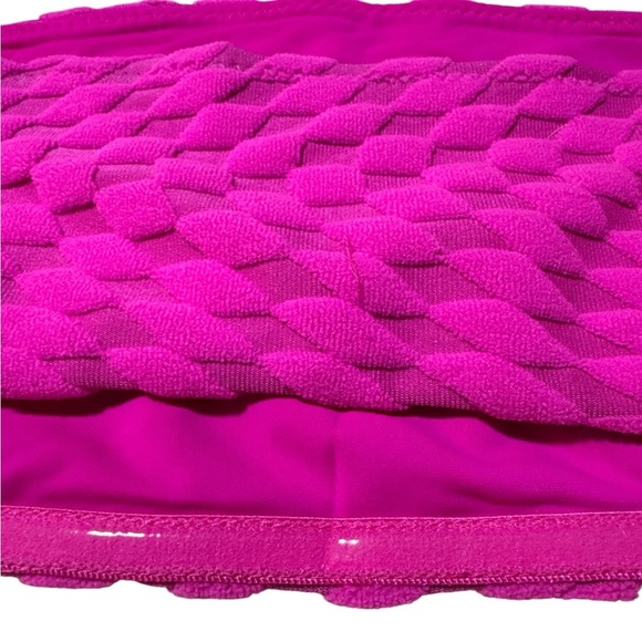 GOOD AMERICAN NWOT HAWAIIAN PINK JACQUARD BIKINI TOP SIZE 2 - M - Picture 7 of 7